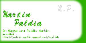 martin paldia business card